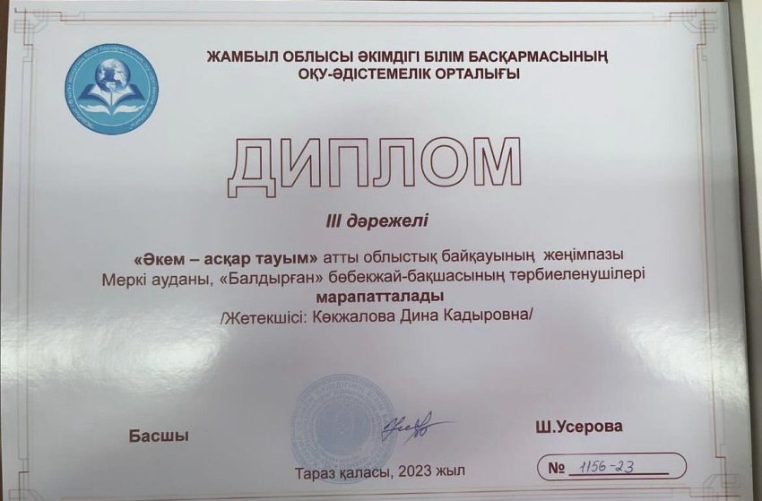 Диплом ІІ дәрежелі