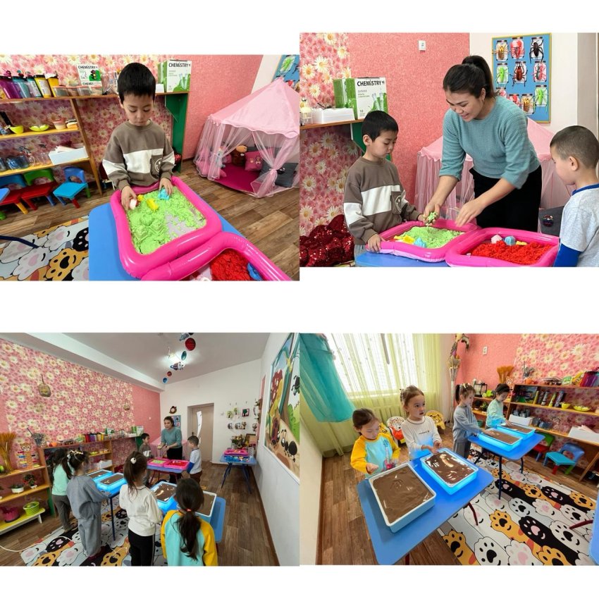 Консультациялық пунк жоспары сәйкес желтоқсан айында "Құм терапиясы" тақырыбында ойын -сабақ.